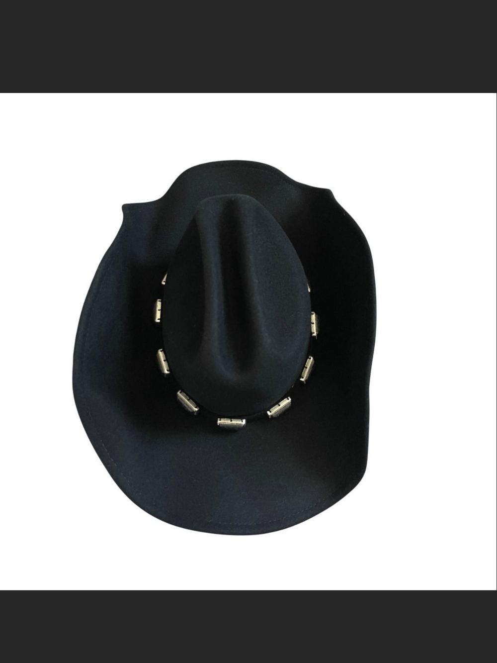 12th Tribe Black Felt Hat with Silver Label